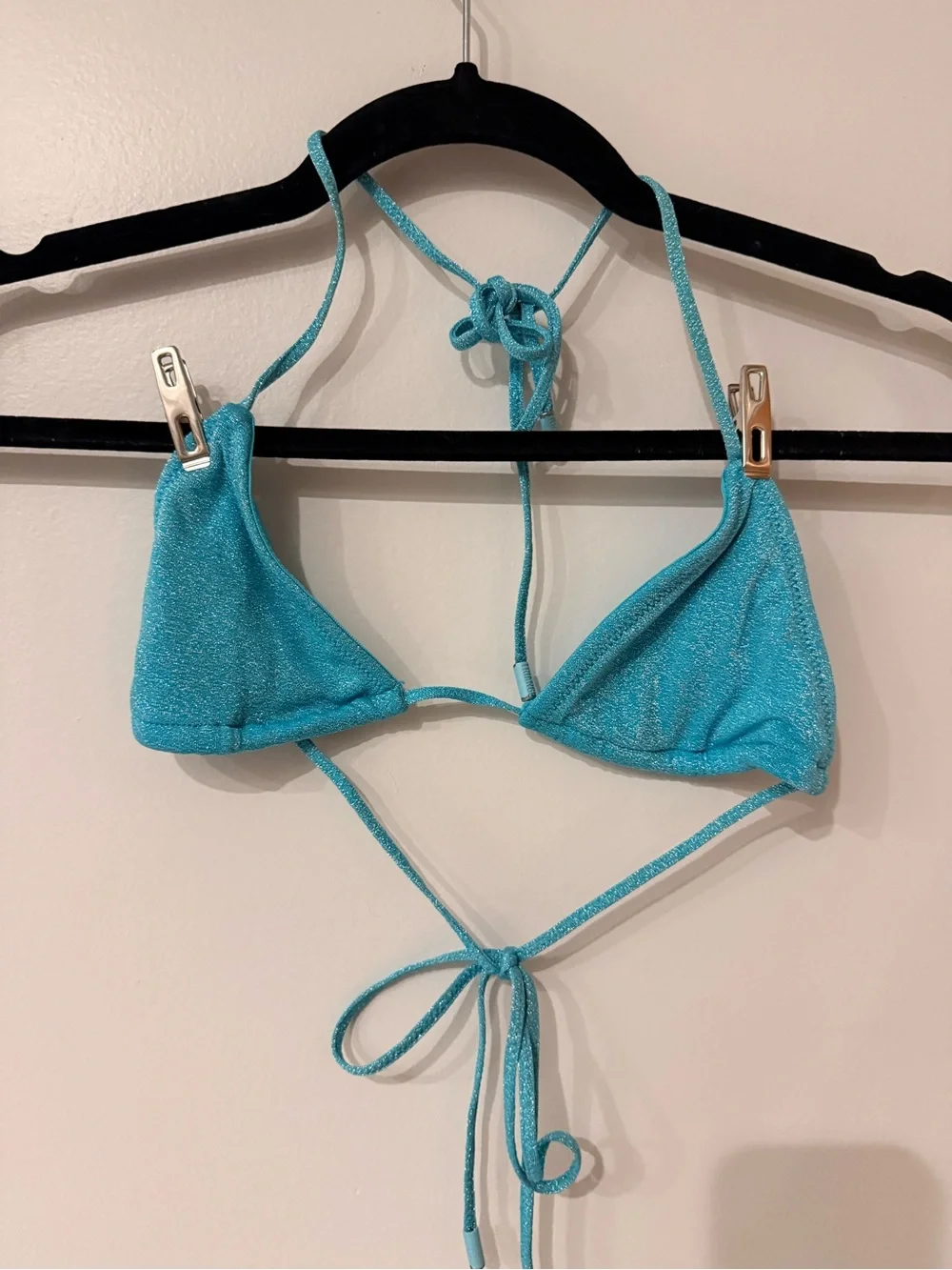 Triangl swimwear Shimmery Teal Triangle Bikini